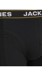 Ανδρικά Μποξεράκια 3Pack Jack & Jones 12286183 Μαύρα