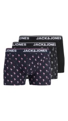 Ανδρικά Μποξεράκια 3Pack Jack & Jones Jacbarry Trunks 3 Pack Styd 12295181 Black Sky Captain - Black