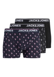 Ανδρικά Μποξεράκια 3Pack Jack & Jones Jacbarry Trunks 3 Pack Styd 12295181 Black Sky Captain - Black