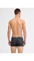 Ανδρικά Μποξεράκια 3Pack Jack & Jones Jacbarry Trunks 3 Pack Styd 12295181 Black Sky Captain - Black