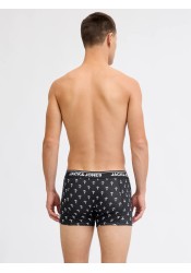 Ανδρικά Μποξεράκια 3Pack Jack & Jones Jacbarry Trunks 3 Pack Styd 12295181 Black Sky Captain - Black