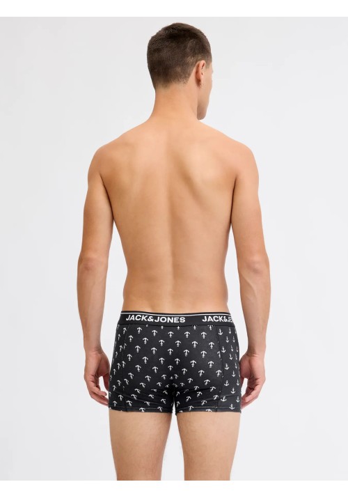 Ανδρικά Μποξεράκια 3Pack Jack & Jones Jacbarry Trunks 3 Pack Styd 12295181 Black Sky Captain - Black