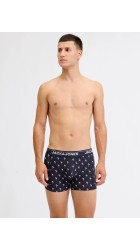 Ανδρικά Μποξεράκια 3Pack Jack & Jones Jacbarry Trunks 3 Pack Styd 12295181 Black Sky Captain - Black