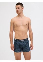 Ανδρικά Μποξεράκια 3Pack Jack & Jones JacMaxwell Trunks 3 Pack SN 12283353 Dark Navy Dark navy - Deep teal
