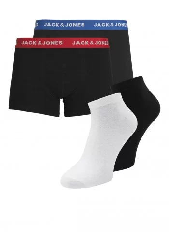 Ανδρικά Μποξεράκια 2 Pack Jack & Jones 12234597 Weekendset Μαύρα