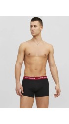 Ανδρικά Μποξεράκια 2 Pack Jack & Jones 12234597 Weekendset Μαύρα
