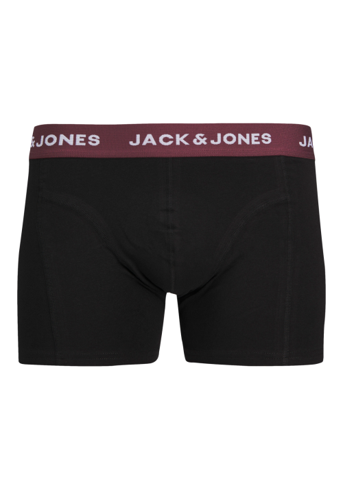 Ανδρικά Μποξεράκια Jack & Jones JACaron Solid Trunks 3 Pack 12259085 Μαύρα