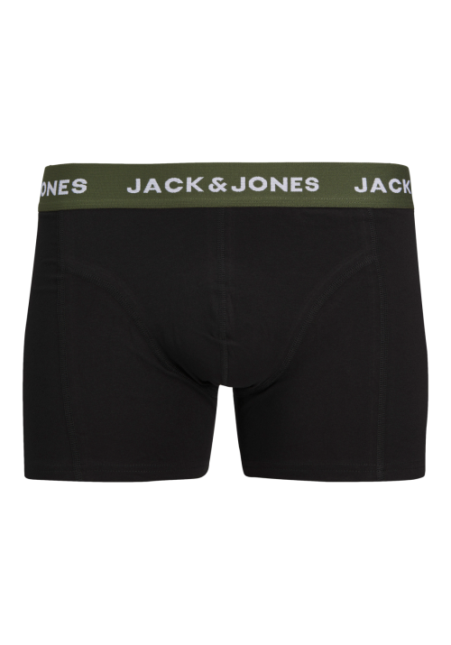 Ανδρικά Μποξεράκια Jack & Jones JACaron Solid Trunks 3 Pack 12259085 Μαύρα