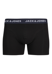 Ανδρικά Μποξεράκια Jack & Jones JACaron Solid Trunks 3 Pack 12259085 Μαύρα