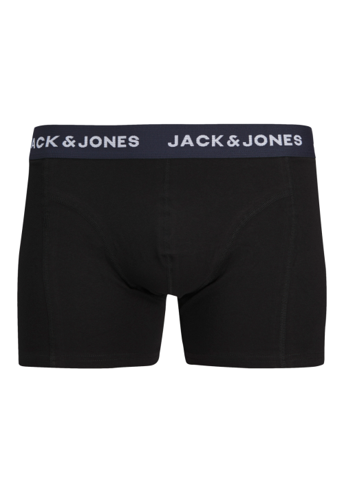 Ανδρικά Μποξεράκια Jack & Jones JACaron Solid Trunks 3 Pack 12259085 Μαύρα