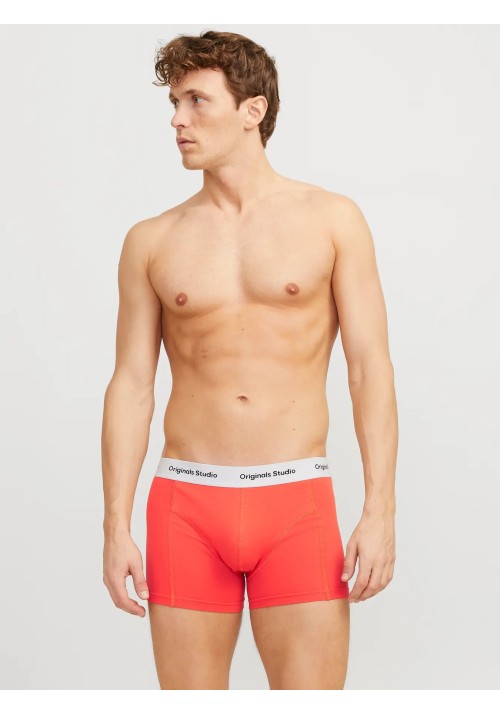 Ανδρικά Μποξεράκια 3Pack Jack & Jones Jacvesterbro Solid Trunks 3 Pack Noos 12272945  Black Summer fig - Dark navy