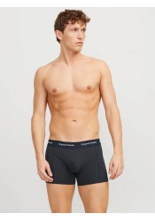 Ανδρικά Μποξεράκια 3Pack Jack & Jones Jacvesterbro Solid Trunks 3 Pack Noos 12272945  Black Summer fig - Dark navy