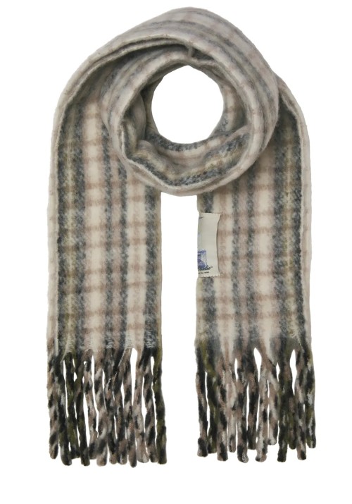 Ανδρικό Κασκόλ Jack & Jones Jacnorrebro Chunky Scarf LN 12283646 Antique White Checks Ανδρικό Κασκόλ Jack & Jones Jacnorrebro Chunky Scarf LN 12283646 Antique White Checks