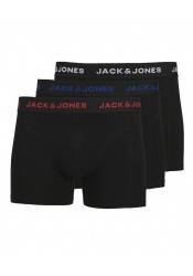 Ανδρικά Μποξεράκια Jack & Jones JacBlack Friday Trunks 3 Pack 12285404 Black/Blue logo