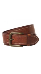 Ανδρική Ζώνη Δερμάτινη Jack & Jones Jaccreta Leather Belt Styd 12278339 Cognac