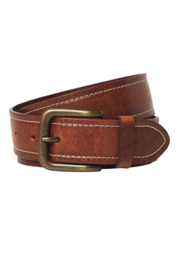 Ανδρική Ζώνη Δερμάτινη Jack & Jones Jaccreta Leather Belt Styd 12278339 Cognac