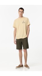 Ανδρική Βερμούδα Tiffosi Chino Short Slim 10054446-826 Λαδί