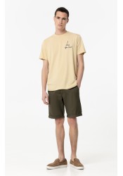 Ανδρική Βερμούδα Tiffosi Chino Short Slim 10054446-826 Λαδί