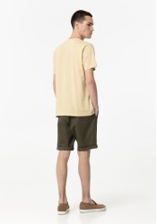 Ανδρική Βερμούδα Tiffosi Chino Short Slim 10054446-826 Λαδί