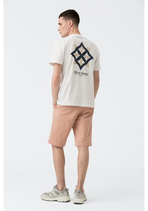 Ανδρική Βερμούδα Tiffosi Chino Short Slim 10059729 Pink