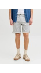 Ανδρική Βερμούδα Chino jack & Jones 12230336  JPSTBOWIE SACPRINTED REG SN Oyster Mushroom