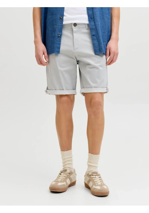 Ανδρική Βερμούδα Chino jack & Jones 12230336  JPSTBOWIE SACPRINTED REG SN Oyster Mushroom