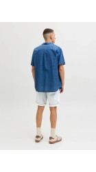 Ανδρική Βερμούδα Chino jack & Jones 12230336  JPSTBOWIE SACPRINTED REG SN Oyster Mushroom