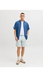 Ανδρική Βερμούδα Chino jack & Jones 12230336  JPSTBOWIE SACPRINTED REG SN Oyster Mushroom