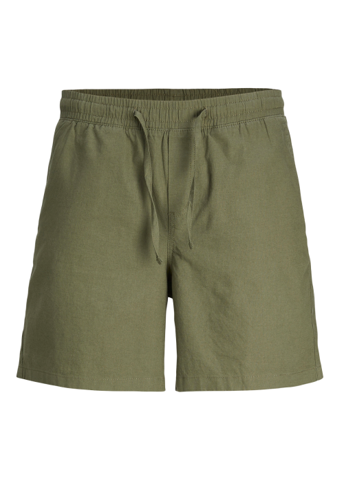 Ανδρική Βερμούδα Chino Λινή Jack & Jones Linen 12248629 Λαδί