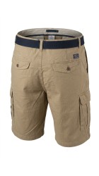 Ανδρική Βερμούδα Cargo Petrol M-1060-SHO500-7130 Μπέζ