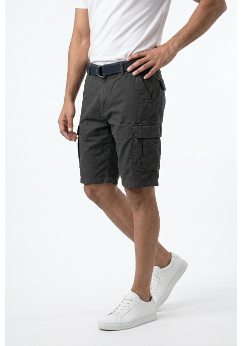 Ανδρική Βερμούδα Cargo Petrol M-1060-SHO500-9999 Μαύρο