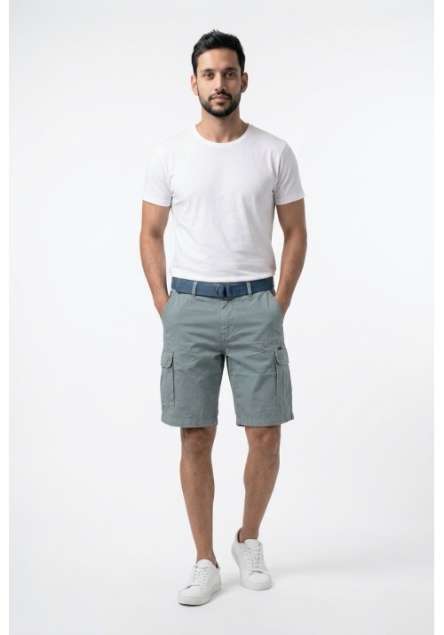 Ανδρική Βερμούδα Cargo Petrol M-1060-SHO500-5195 Γαλάζια