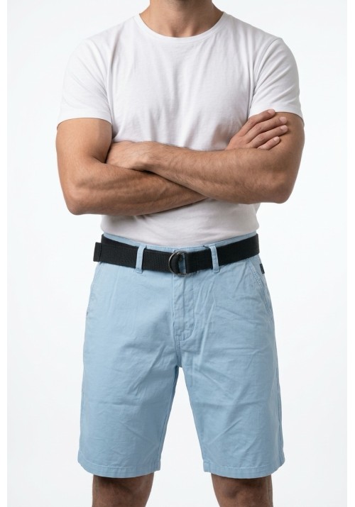 Ανδρική Βερμούδα Chino Petrol M-1060-SHO501-5196 Γαλάζια