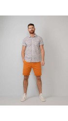 Aνδρική Βερμούδα Chino Petrol Μ-1010-SHO5011-2005 Πορτοκαλί
