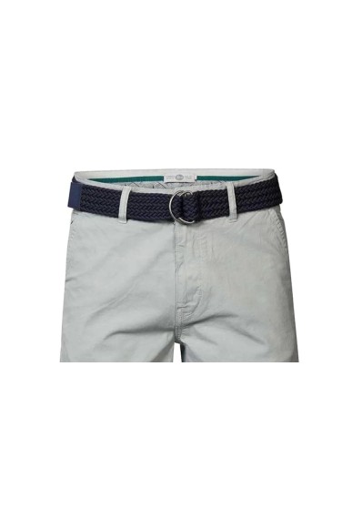 Ανδρική  Βερμούδα Chino Ελαστική Petrol SH0504-8068 Μονόχρωμη Γκρι