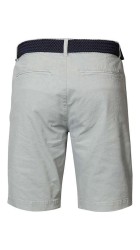 Ανδρική  Βερμούδα Chino Ελαστική Petrol SH0504-8068 Μονόχρωμη Γκρι