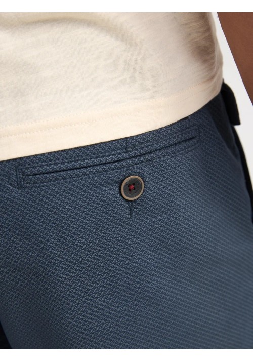 Ανδρική Βερμούδα Ελαστική Chino Petrol M-1060-SHO5O3-5178  Blue