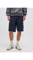 Ανδρική Βερμούδα Cargo Jack & Jones JPSTCole Mateo Gargo Short Mid SN 12274389 Dark Navy