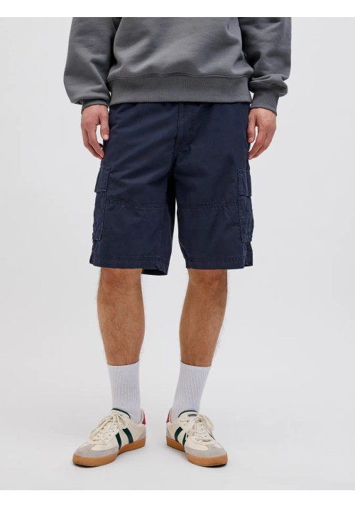 Ανδρική Βερμούδα Cargo Jack & Jones JPSTCole Mateo Gargo Short Mid SN 12274389 Dark Navy