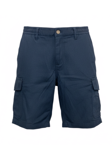 Ανδρική Βερμούδα Λινή FQChiko Linen Cargo Shorts 21900778-194011 Μπλε