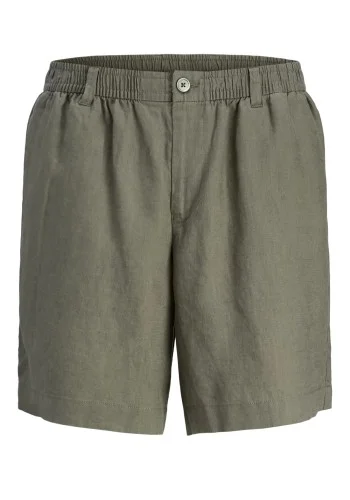 Ανδρική Βερμούδα Λινή Jack & Jones JPSTBill Lawrence Linen Shorts SRT LN 12253134 Tea Leaf