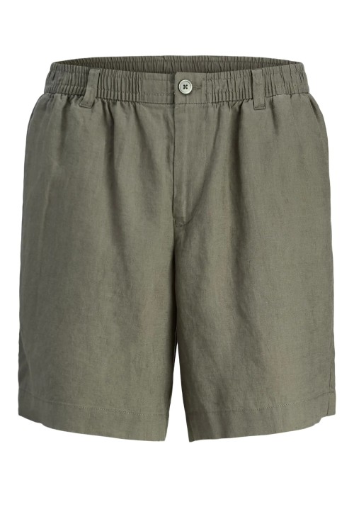 Ανδρική Βερμούδα Λινή Jack & Jones JPSTBill Lawrence Linen Shorts SRT LN 12253134 Tea Leaf
