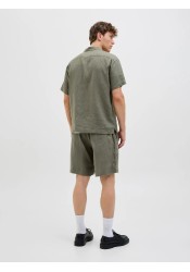Ανδρική Βερμούδα Λινή Jack & Jones JPSTBill Lawrence Linen Shorts SRT LN 12253134 Tea Leaf