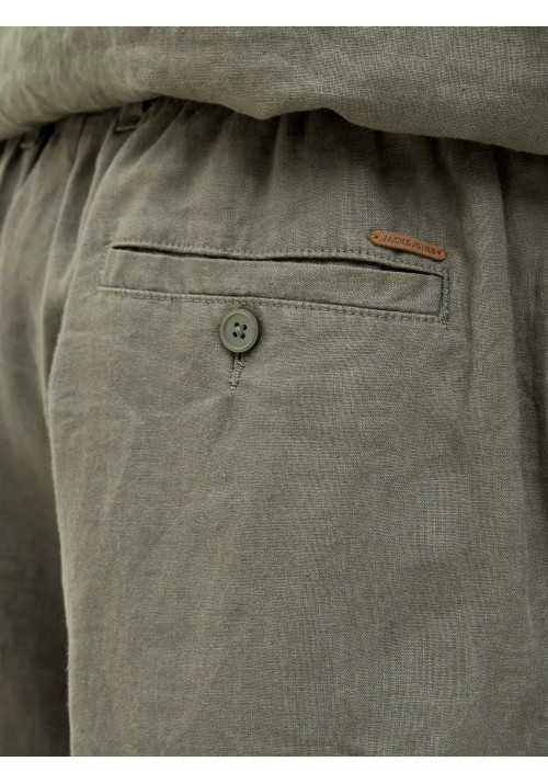 Ανδρική Βερμούδα Λινή Jack & Jones JPSTBill Lawrence Linen Shorts SRT LN 12253134 Tea Leaf