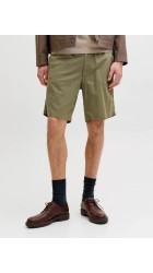 Ανδρική Βερμούδα Chino jack & Jones  12292332 JPSTJAIDEN HYBRID BONDI JOG SHORT REG SN Λαδί