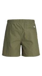 Ανδρική Βερμούδα Chino Λινή Jack & Jones Linen 12248629 Λαδί