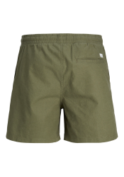 Ανδρική Βερμούδα Chino Λινή Jack & Jones Linen 12248629 Λαδί