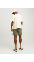 Ανδρική Βερμούδα Chino Λινή Jack & Jones Linen 12248629 Λαδί