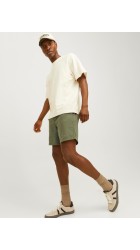 Ανδρική Βερμούδα Chino Λινή Jack & Jones Linen 12248629 Λαδί