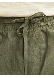 Ανδρική Βερμούδα Chino Λινή Jack & Jones Linen 12248629 Λαδί